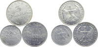 Germany 3 Mark, 200 Mark, 500 Mark Germany Weimar Republic 1922 & 1923 A 3 Mark, 200 Mark, 500 Mark 3 Lots -