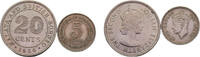 5 Cents & 10 Cents Malaya & Malaya and British Borneo British colony George VI & Elizabeth II 1950/1954 5 Cents & 10 Cents 2 Lots -