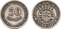 Angola 50 Centavos Angola Portuguese colony 1950 50 Centavos 4.4g -