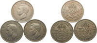 Great Britain 2 Shillings Great Britain United Kingdom George VI 1947, 1949, 1951 2 Shillings 3 Lots -