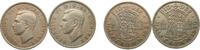 Great Britain ½ Crown Great Britain United Kingdom George VI 1950-1951 ½ Crown 2 Lots, 3rd type -
