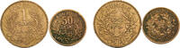 Tunisia 50 Centimes & 1 Franc Tunisia French Protectorate Ahmad II AH1360 (1941) 50 Centimes & 1 Franc 2 Lots, Chambers of Commerce Coinage -