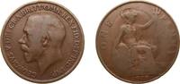 Great Britain 1 Penny Great Britain United Kingdom 1918 KN 1 Penny - George V Bronze Kings Norton Metal Company Mint (1087800) 9.66g VF KM 810 Sp 4051 -