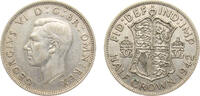 Great Britain 1/2 Crown Great Britain United Kingdom George VI 1942 1/2 Crown 1st type 14.2g -