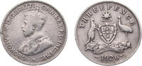 Australia 3 Pence Australia Commonwealth George V 1926 3 Pence 1.3g -