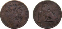 Belgium 2 Centimes Belgium Kingdom 1873 2 Centimes - Léopold II (French text) Copper Brussels mint 4g VF KM35.1 LABFM-10 Schön7 -