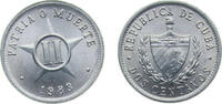 Cuba 2 Centavos Cuba Second Republic 1983 2 Centavos (Patria o Muerte) Aluminium (aluminium 97.15%, magnesium 2.5%, manganese 0.35%) 0.75g BU KM -