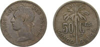 Democratic Republic of the Congo 50 Centimes Democratic Republic of the Congo Belgian colony 1927 50 Centimes - Albert I (French text) Copper-nickel Brussels mint (10000000) -