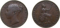 Great Britain 1 Farthing Great Britain 1845 1 Farthing - Victoria (1st portrait) Copper Royal Mint (Tower Hill) (3225600) 4.72g VF KM725 Sp3950 -