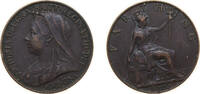 Great Britain 1 Farthing Great Britain 1900 1 Farthing - Victoria (4th portrait) Bronze (95% Cu, 4% Sn, 1% Zn) Royal Mint (Tower Hill) (5969300) 2.83g XF -