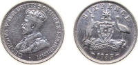 Australia 6 Pence Australia Commonwealth 1935 6 Pence - George V Silver (.925) (392000) 2.82g XF KM 25 -