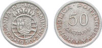 Mozambique 50 Centavos Mozambique 1950 50 Centavos Nickel brass (20000000) 4.45g XF KM 76 Schön 16 -