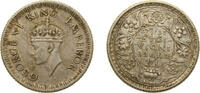 India ¼ Rupee India India - British Raj 1943 ¼ Rupee - George VI Silver (.500) Calcutta Mint (90994000) 2.92g XF KM 546 -