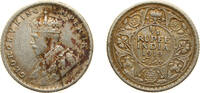 India ¼ Rupee India India - British Raj 1919 ¼ Rupee - George V Silver (.917) Calcutta Mint (26135000) 2.92g XF KM 518 -