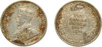India 2 Annas India India - British Raj 1917 2 Annas - George V (Type II) Silver (.917) Calcutta Mint (25560000) 1.46g VF KM 515 -