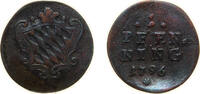 Germany 1 Pfennig Germany Electorate of Bavaria Holy Roman Empire 1796 1 Pfenning - Karl Theodor Copper XF KM 581 -