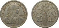 French Indochina 20 Centimes French Indochina French colony 1945 B 20 Centimes Aluminium Beaumont-le-Roger Mint (6665000) 2.2g AU KM 29.2 -