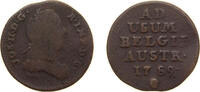 Belgium 1 Liard Belgium Austrian Netherlands Possession 1789 angelface 1 Liard / 1 Oord - Joseph II Copper Brussels Mint (654628) 3.75g VF KM 30 -