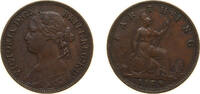 Great Britain 1 Farthing Great Britain United Kingdom 1879 1 Farthing - Victoria (2nd portrait; 2nd type) Bronze Royal Mint (Tower Hill) (3977100) 2.83g -