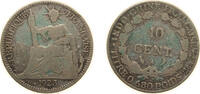 French Indochina 10 Centimes French Indochina French colony 1923 A 10 Centimes Silver (.680) Paris Mint (21755000) 2.7g VF KM 16.1 -