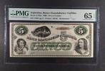 ARGENTINA 5 PESOS FUERTES 1869 BANCO OXANDABURU Y GARBINO. PMG 65 EPQ 1,266.55 元  ＋  134.90 元 运费