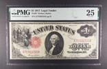 UNITED STATES 1 DOLLAR 1917 LEGAL TENDER. PMG 25