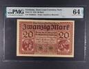 GERMANY 20 MARK STATE LOAN CURRENCY NOTE. -