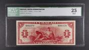 CURACAO 1 GULDEN DUTCHY ADMINISTRATION -