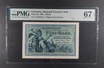 GERMANY 5 MARK IMPERIAL TREASURY NOTE. 7 DIGIT SERIAL NUMBER. -