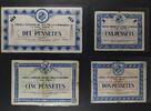 ANDORRA SPAIN PESETAS 1936 VALLS D'ANDORRA. COMPLETE BLUE SERIES. SMALL ... 1,454.20 US$  +  20.96 US$ shipping