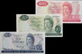 New Zealand 1975-1977 Rare, Knight signature, uncirculated set UNC