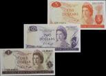 New Zealand 1975-1977 Rare, Knight signature, uncirculated set UNC