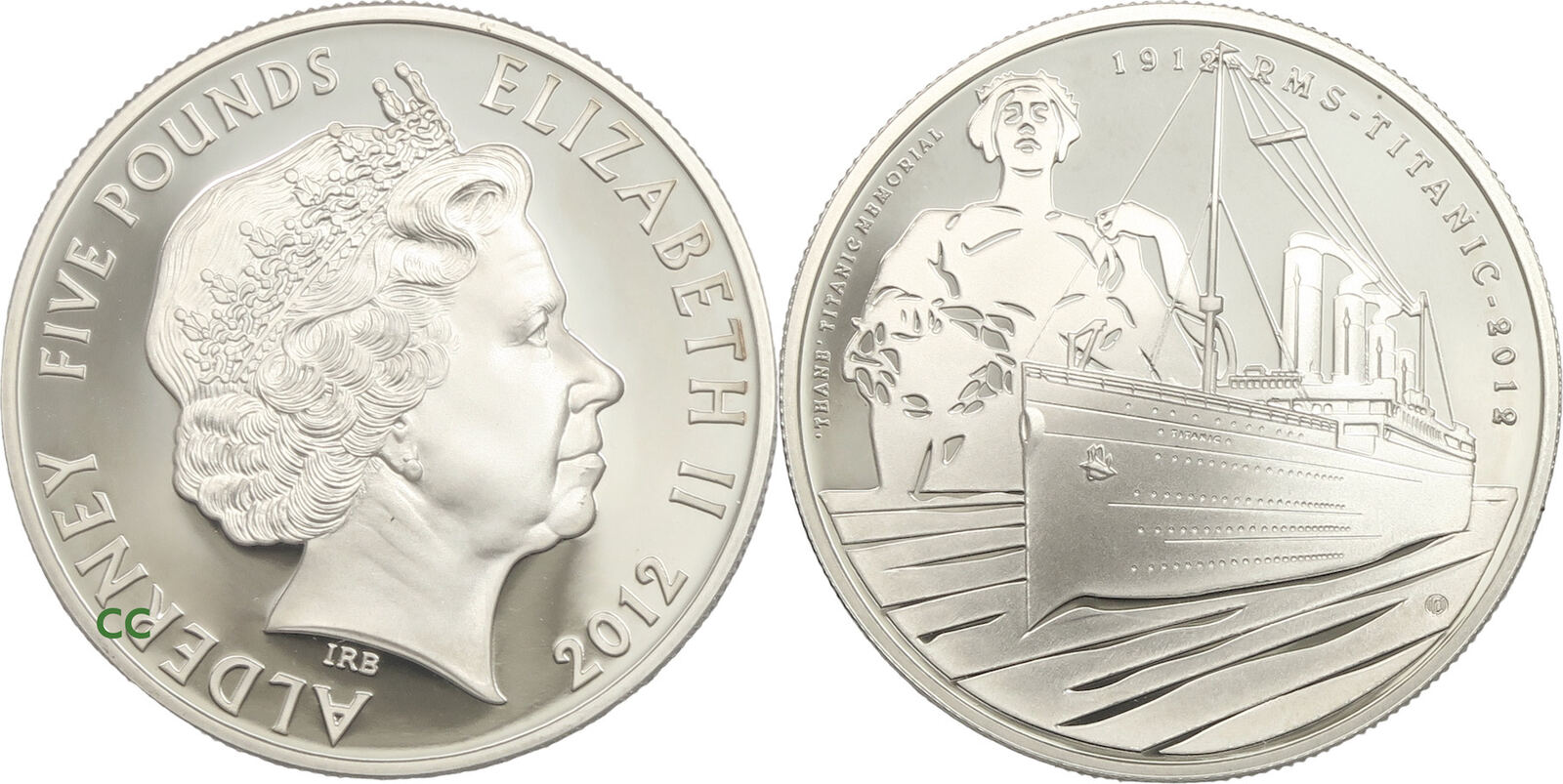 Alderney 5 Pounds 2012 Titanic Centenary Proof | MA-Shops