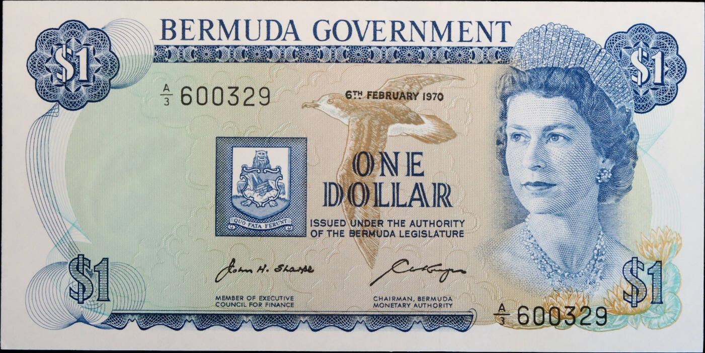 Dollar 1970 Bermuda Government. aUNC | MA-Shops