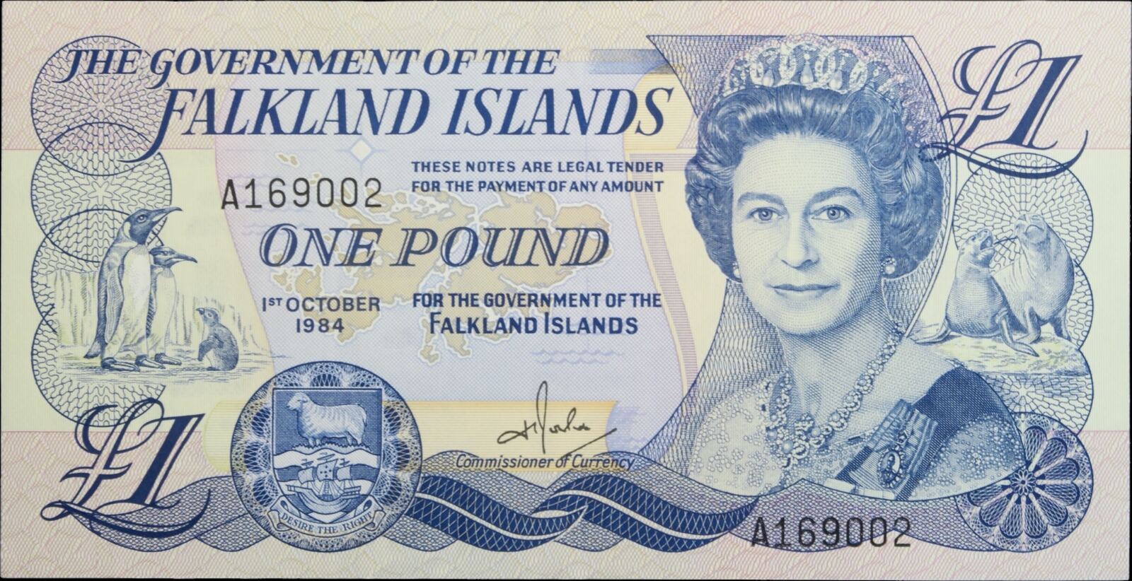 Falkland Islands Pound 1984 Signature H T Rowlands Unc MA Shops   2674 Img 7546 Photoroom Copy 