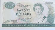 New Zealand 20 Dollars D.T.Brash, TKZ Last prefix of signature -