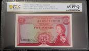 Jersey Five Pounds 1963 PCGS Graded GEM UNC 65 PPQ 2,465.51 元  ＋  132.64 元 运费