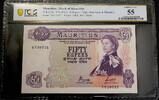 Mauritius 50 Rupees 1967 PCGS Graded. ABOUT UNC 55 1,849.13 元  ＋  132.64 元 运费