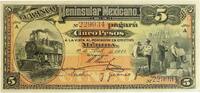 Mexico 5 Pesos 1914 El Banco Peninsular Mexicano aUNC-UNC 811.43 元  ＋  132.64 元 运费