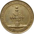 Rostock Stadt Kupfermedaille 1860, von Schröder, auf die Säkularfeier der Loge zu den drei Sternen. EF