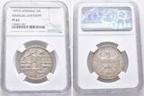Weimarer Republik 3 Mark 1927 A. Uni Marburg. NGC PF 62