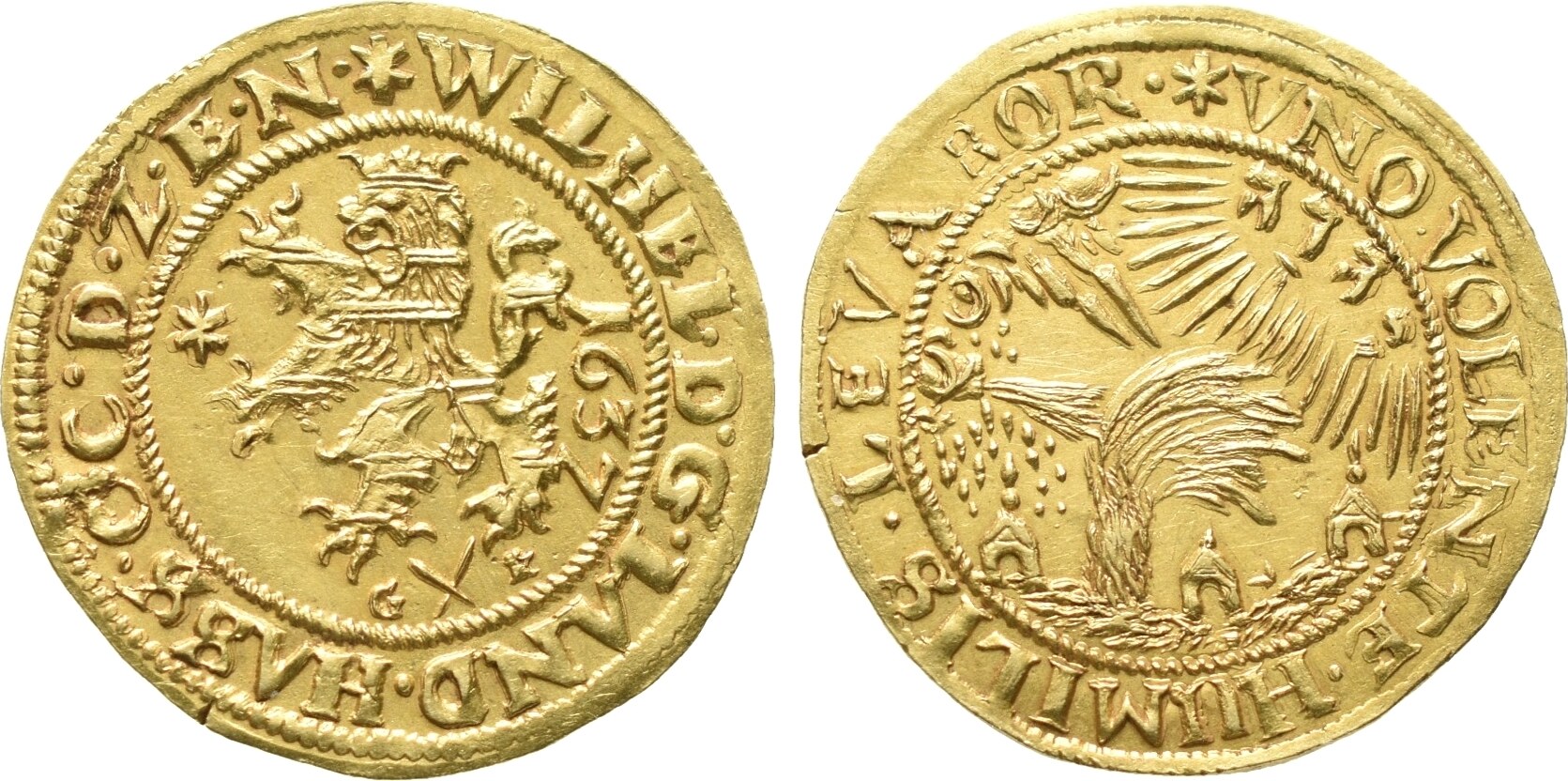 Hessen Kassel Goldgulden 1637, Kassel. Wilhelm VI. 16371663