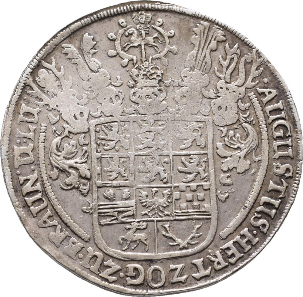 Braunschweig Wolfenbüttel Reichstaler 1653, Zellerfeld. August der ...