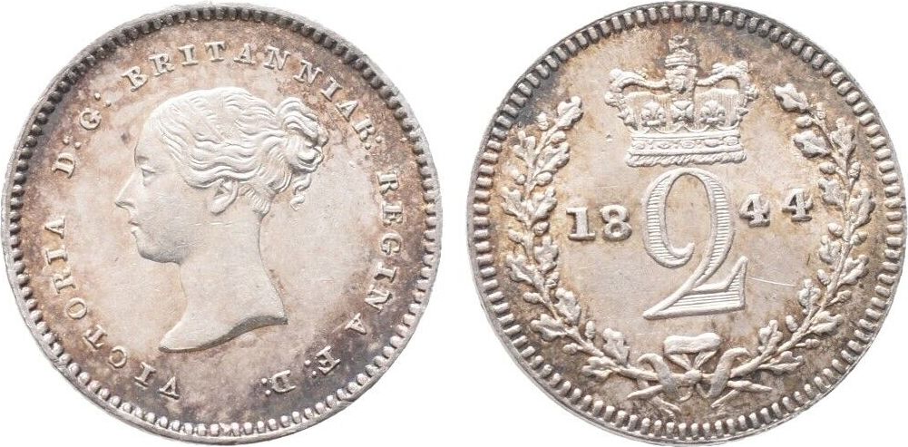 Silver coin shops 2 pence 1901