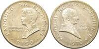 Philippinen 1 Piso Papst Paul VI. Silbermünze in Holder mit Zertifikat. -