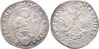 Lübeck Stadt Taler (27 Schilling, 6 Pfennig) Mit Titel Maximilians II. und dem Abzeichen des Bürgermeisters Ambrosius Meyer. -