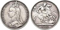 Großbritannien Double Florin Victoria 1837-1901. -