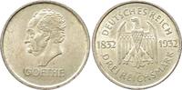 Weimarer Republik 3 Reichsmark 1932 A. Goethe. Vorzüglich 81.50 US$  +  10.48 US$ shipping