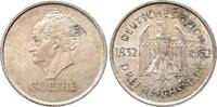 Weimarer Republik 3 Reichsmark 1932 A. Goethe. Vorzüglich 81.50 US$  +  10.48 US$ shipping