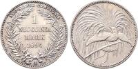 Deutsch Neuguinea - Deutsche Kolonien Paradiesvogel. 1 Mark 1894 A. Winz. Kratzer, vorzüglich-Stempelglanz